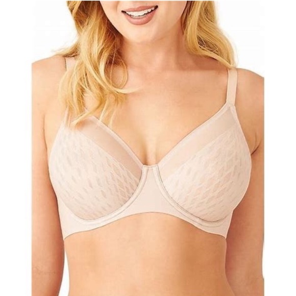WACOAL Elevated Allure Underwire Bra Style #855336 Size 34DDD Rose Dust - Picture 2 of 8